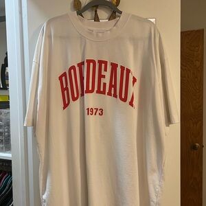 Topshop White Bordeaux 1973 Tee